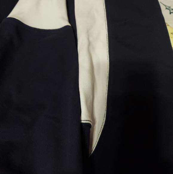 J.Crew University terry cotton cropped sweatshirt XL NAVY BNWT SO 1 Left! - Picture 5 of 14